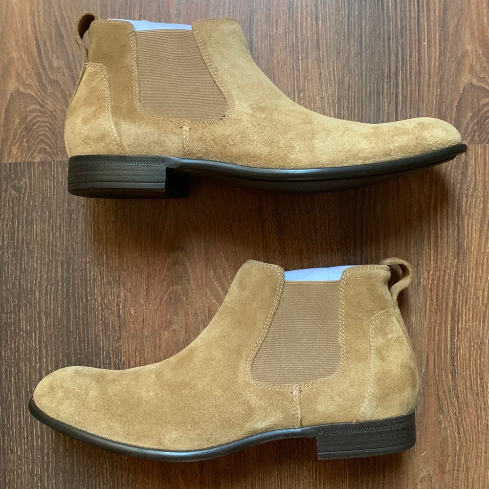 John Varvatos Collection Men’s Suede Chelsea Boots